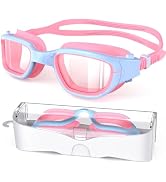 Zeligerstar Kids Swim Goggles,Swimming Goggles for Kids 4-16, Anti-Fog UV Protection Pool Goggles...