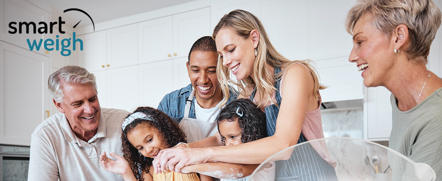 Smart Weigh Digital Kitchen Scale family baking 