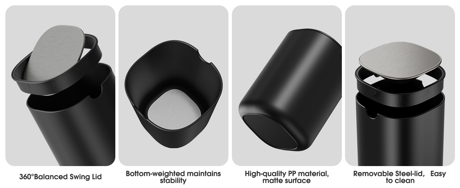Swing Lid weighted High-quality Easy to clean