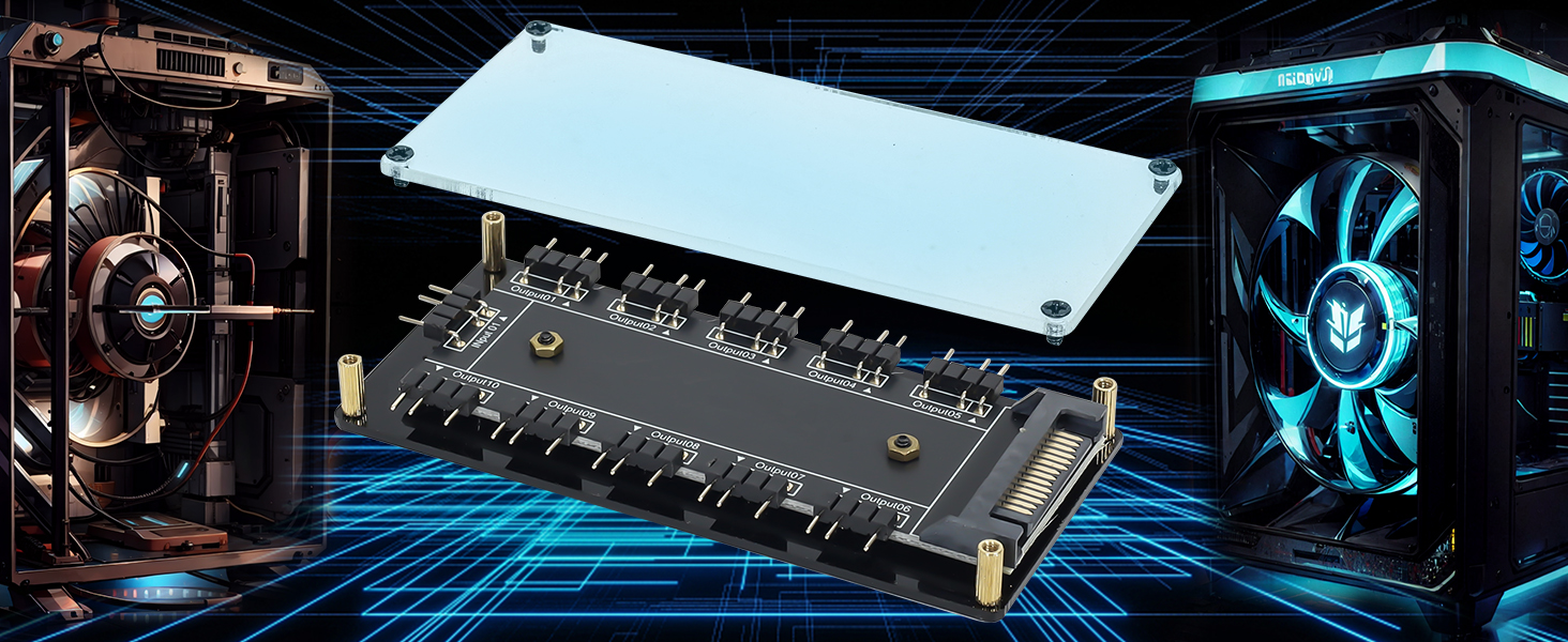 argb hub rgb controller splitter 3 pin argb motherboard rgb