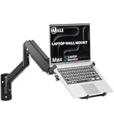 WALI Laptop Wall Mount, Full Motion Adjustable Laptop Arm Fits 10 to 17" Notebook, 2-in-1 Monitor...