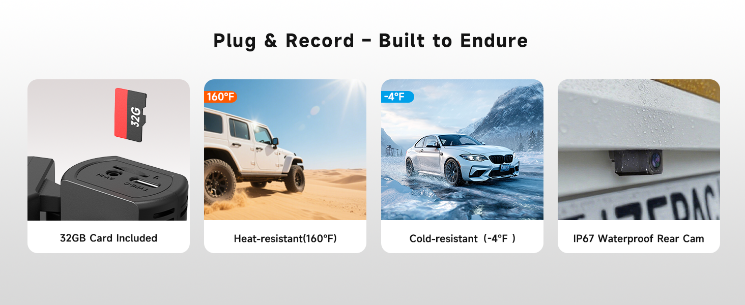 car dash cam front and back