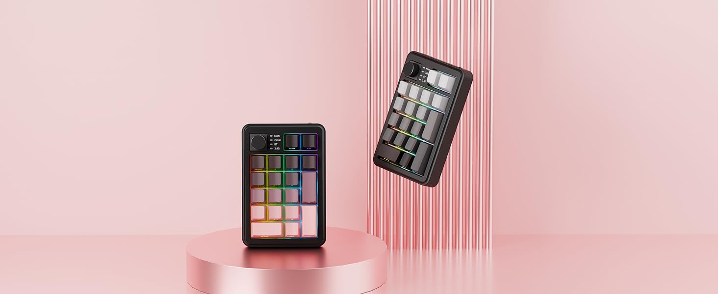 NK20 Wireless Retro Mechanical Numpad with Knob