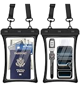 CACOE [Floatable Floating Universal IPX8 Waterproof Phone case 2 Pack-Up to 10.0",Adjustable Lany...