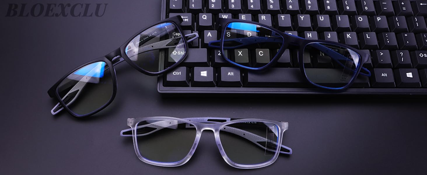 blue light reading glasses for women