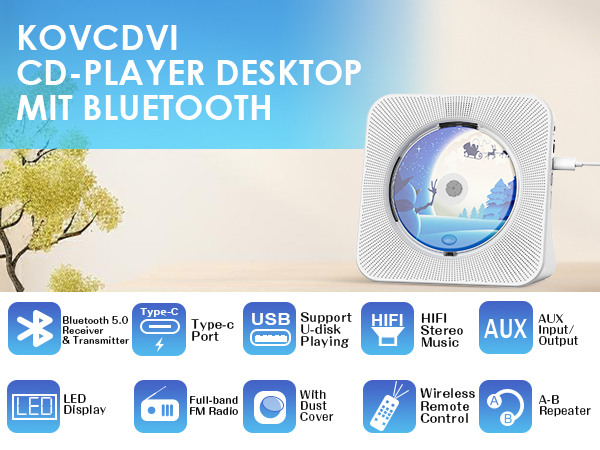 CD Player with speakers