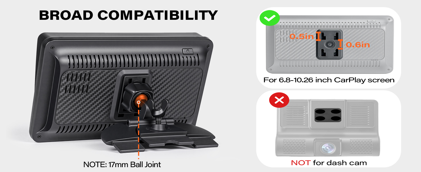 CD Slot Mount for CarPlay Screen