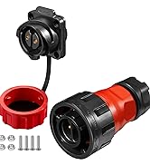 CNLINKO YM-24 2 PIN Industrial Waterproof Connectors, IP68 Circular Connector, PBT Plastic Shell ...