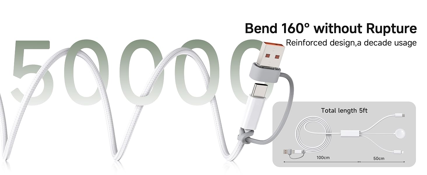 all in one charger for apple devices iphone and apple watch charger 3 in 1 charging cable