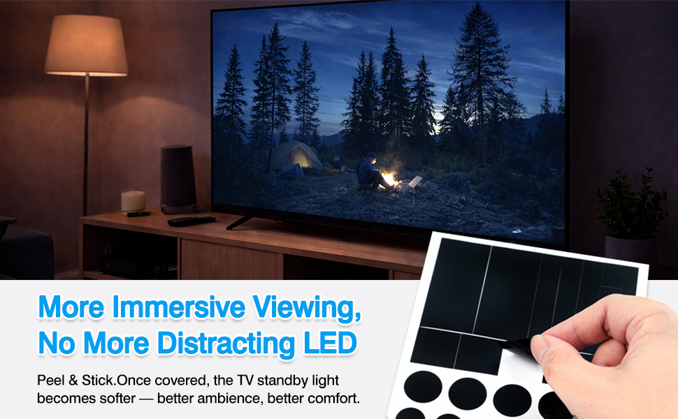 More Immersive Viewing, No More Distracting LED