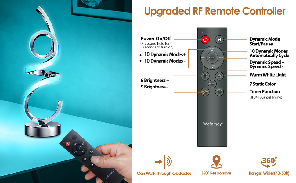 lamp with remote