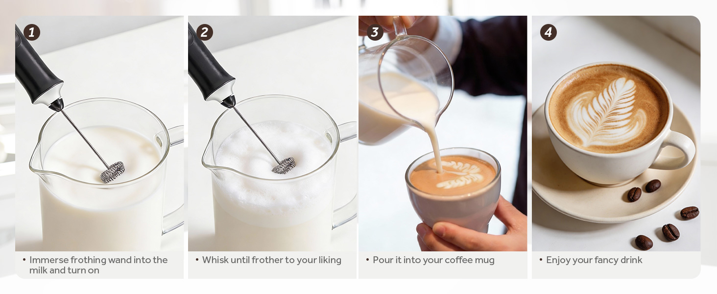handheld milk frothers