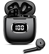Bluetooth Headphones True Wireless Earbuds, LED Power Display All Day Playback HiFi Stereo Earpho...