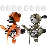 2Pcs Car Air Fresheners, Cute Bear Pilot Automotive Air Outlet Creative Car Perfume Diffuser, Aut...