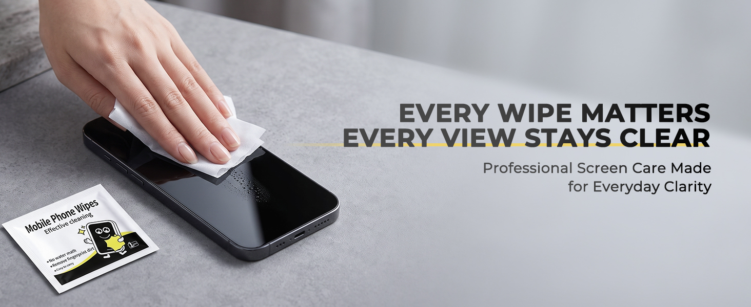 EVERY WIPE MATTERS EVERY VIEW STAYS CLEAR