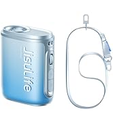 JISULIFE Portable Neck Fan, 100 Adjustable Speeds, 40000 RPM Cooling, Mini Personal Wearable Fan,...