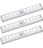 VYANLIGHT Under Cabinet Lights - Wireless Motion Sensor LED Light Strips for Pantry, Closet, Kitc...