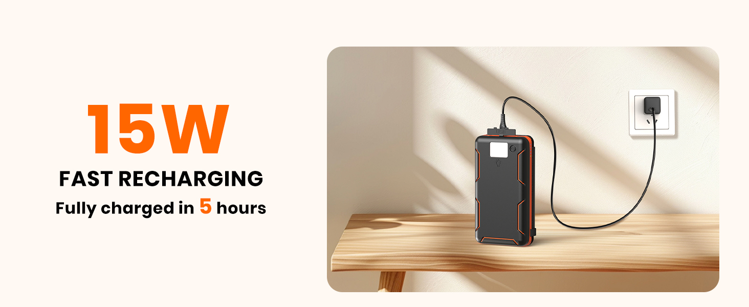 15W FAST RECHARGING POWER BANK