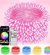 Smart Color Changing Valentines Day Lights with Remote &amp; App Control, 66FT 200LED RGB Light with ...