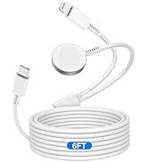 for Apple Watch Charger Cable USB C, [MFi Certified] Magnetic for iWatch Charger Cable 6ft Fast C...