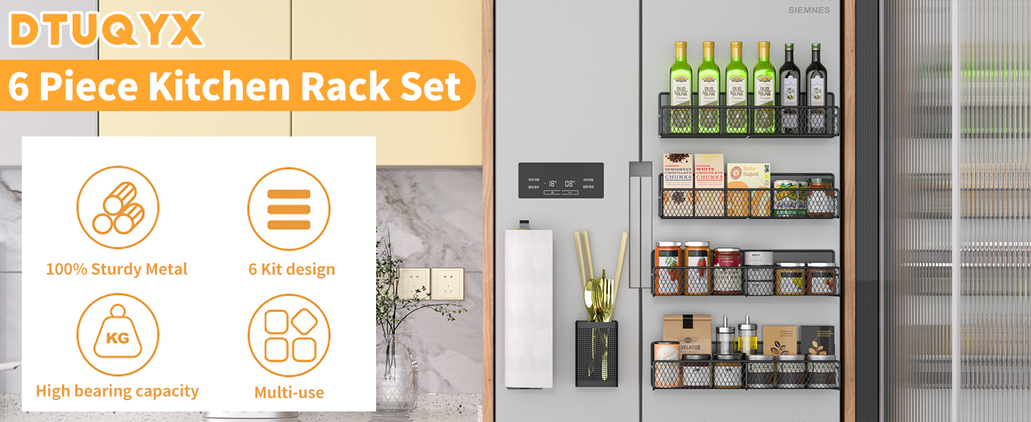 dtuqyx magetic spice racks
