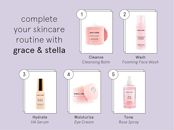 Complete your eye patches skin care routine with grace and stella. step by step 1 to 5 guide