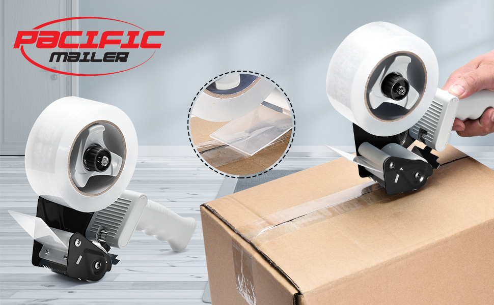 packing tape with dispenser