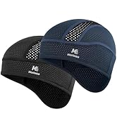 MELASA Skull Cap Cooling Helmet Liner with Mesh Breathable Sweat Cap for Men Women