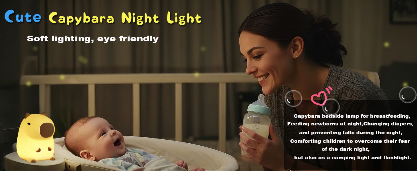 capybara baby lamp