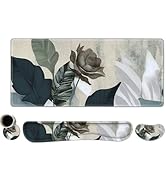 DINKY Keyboard Mouse Pad Set, Large Gaming Mousepad + Memory Foam Ergonomic Keyboard Wrist Rest S...