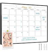 Dry Erase Monthly Calendar Whiteboard, 10.5