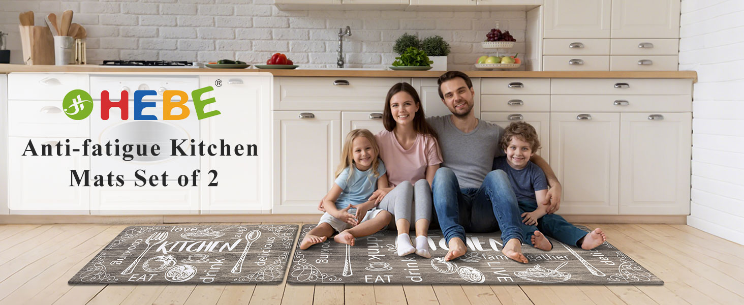 kitchen mats for floor set of 2