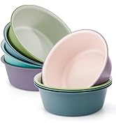 ZAVOOS 8 Pieces Round Plastic Wash Basin, 5 Quart Portable Laundry Hand Wash Dish Pan, Stackable ...