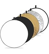 K&amp;F CONCEPT 5-in-1 Light Reflector 32"(80cm) Photography Diffuser Collapsible Portable for Studio...