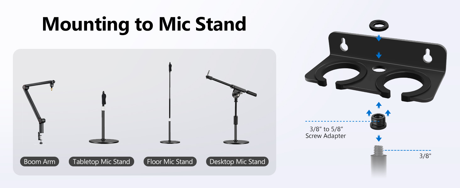 2 Multi Microphone Holder