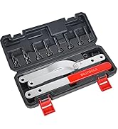 BILITOOLS 16PCS Universal Pulley Holder Tool Kit, Adjustable Pulley Holder Wrench with Interchang...