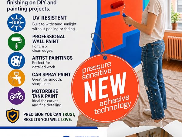 Masking tape for crafts Masking tape for walls Masking tape for automotive