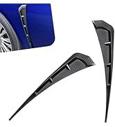 YAWUROU 2 PCS Car Side Fender Vent Trim, Spoiler Body Fender Decorative Stickers, Self-Adhesive S...