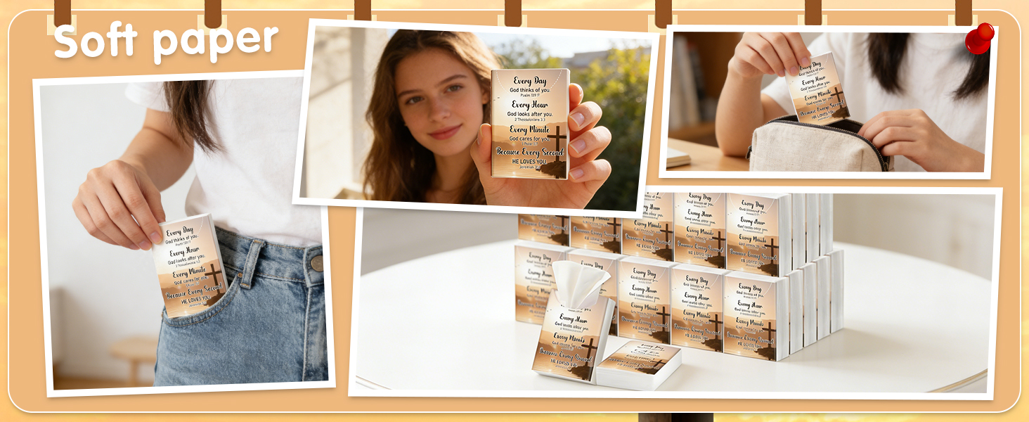 Bible Verse Pocket Tissues Travel Packs