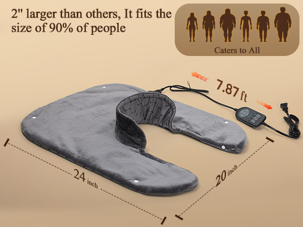 neck heating pad for neck pain electric