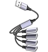 MOGOOD USB Splitter, 4 in 1 USB Cable,USB Hub USB to USB Adapter,Multi-Socket USB Splitter,USB to...