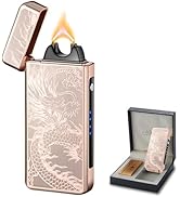 COMANYI Rechargeable Electric Lighter - Plasma Arc Candle Lighters, Dragon Torch, Windproof Light...
