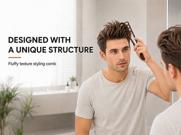 Fluffy texture styling comb