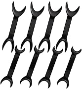 8 Pack Black T-Shape Intraoral Cheek Lip Retractor, 4 Large Size+4 Small Size Double Head Mouth O...