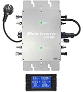SOGTICPS 1200W Solar Grid Tie Micro Inverter Waterproof IP65 MPPT DC28-50V PV Input AC80-160V Out...