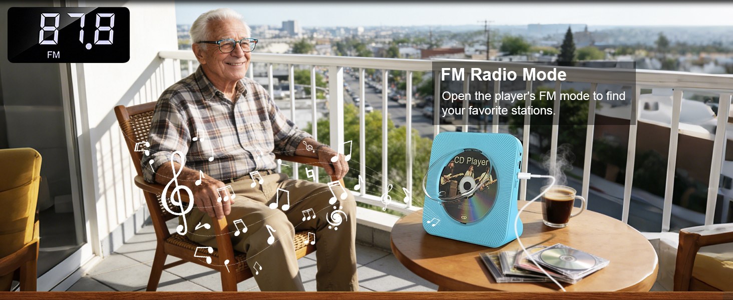 Portable CD Player with Bluetooth