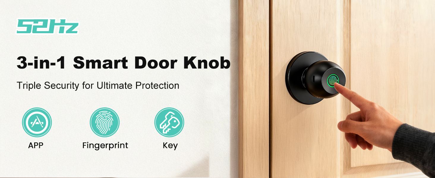 Fingerprint Door Knob with Lock
