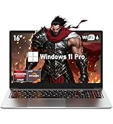 2025 Gaming Laptop 16 Inch Laptop Computer with Ryzen 7 5825U Processor, 32GB DDR4, 1T SSD, FHD D...