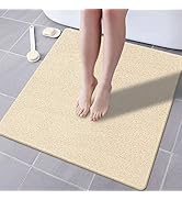 SONGZIMING Shower Mat Non Slip Without Suction Cup, 24 x 24 Inch PVC Loofah Shower, Bath, Tub Mat...