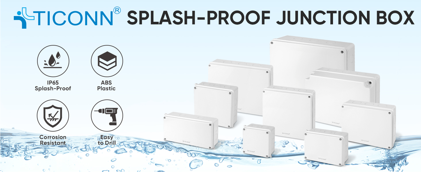 splash-proof junction box